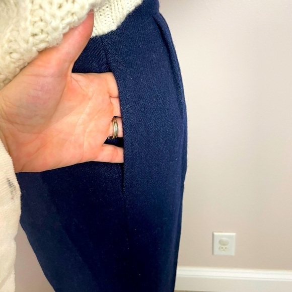 Vintage High-Waisted Wool Trousers – Size 9/10 - Picture 4 of 13